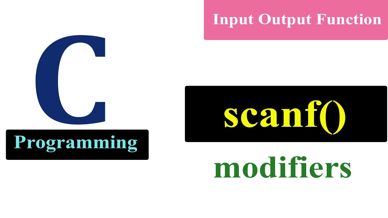 Scanf Modifiers in C Programming | scanf()