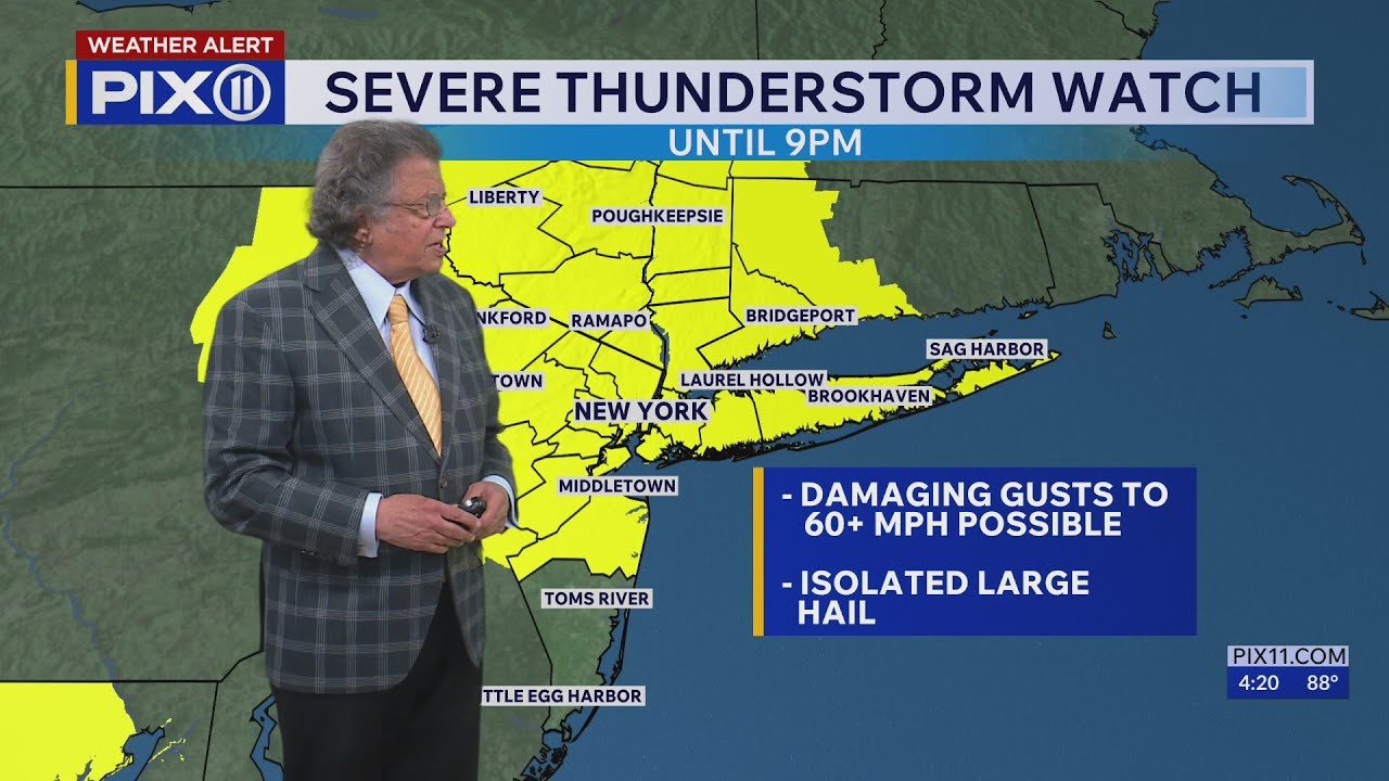 Severe thunderstorm watch issued for NY, NJ: what to expect
