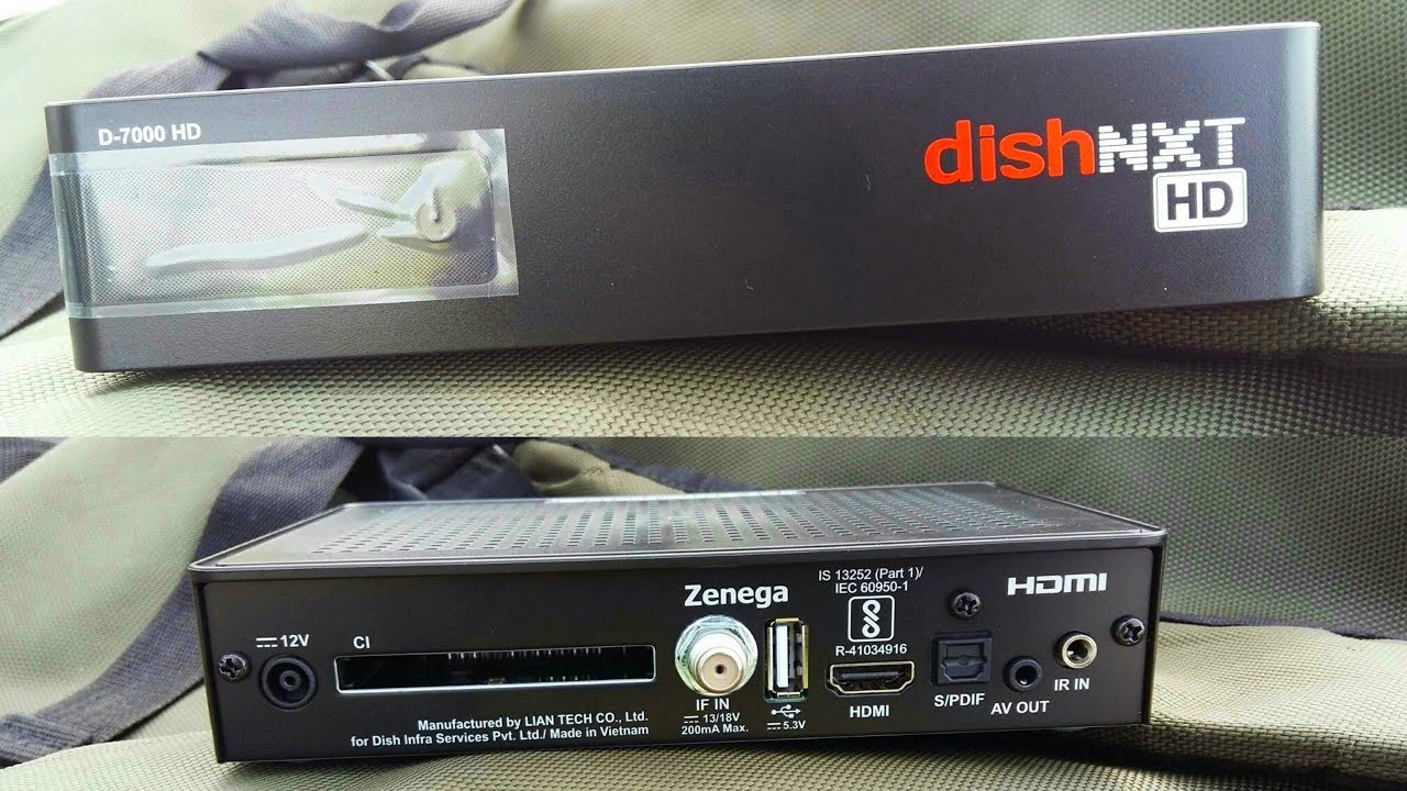 Dish TV NXT HD Set Top Box D-7000 Unboxing & Installation