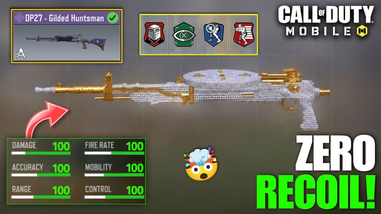 *NEW* DP27 Best Gunsmith Build 2026 | DP27 Best Attachments COD Mobile | DP27 Best Loadout