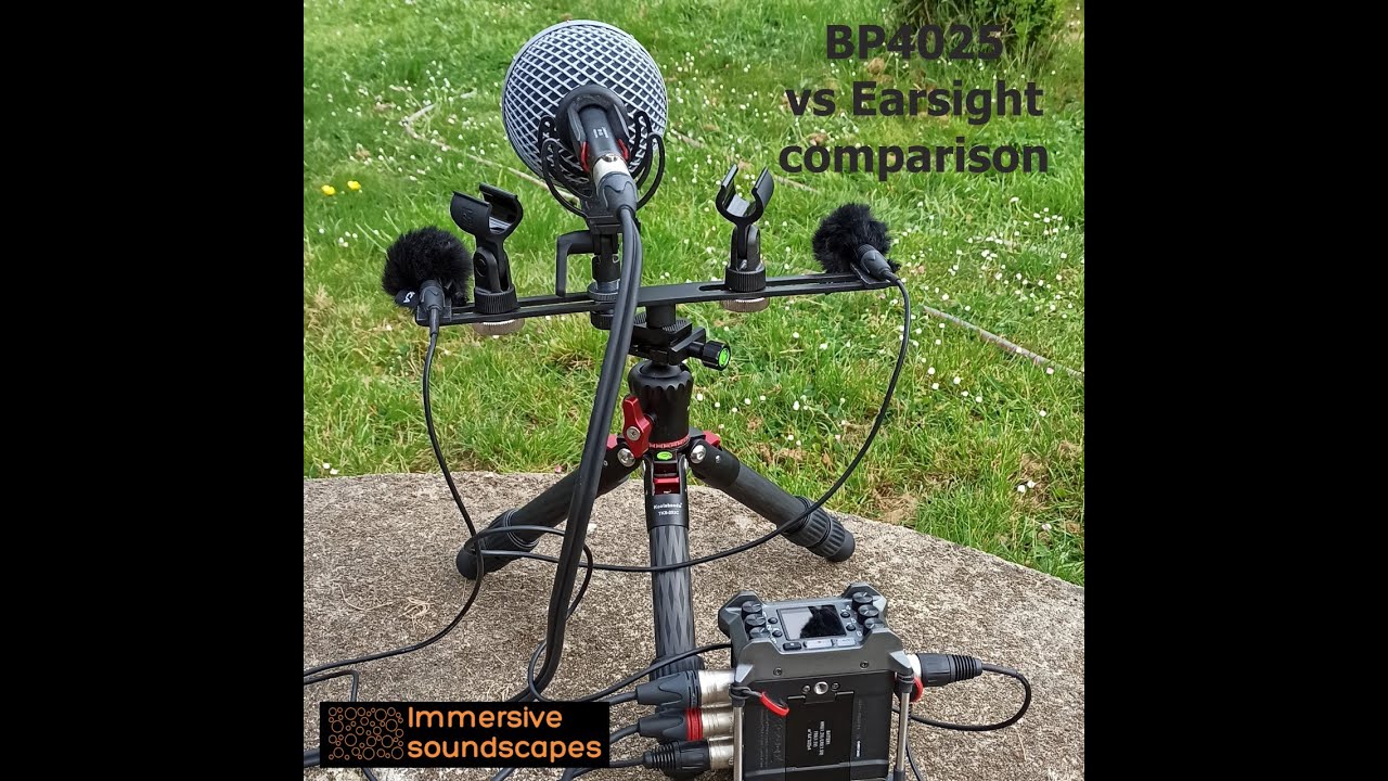Earsight microphone affordable stereo pair VS Audiotechnica BP4025 (85&euro; vs 550&euro;)
