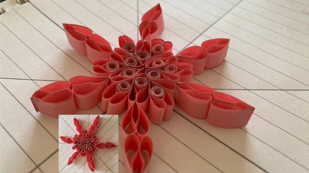 DIY How to Make Paper Snowflake   Christmas Decor ❄️❄️#craft #paper #snowflakes #christmas #decor 