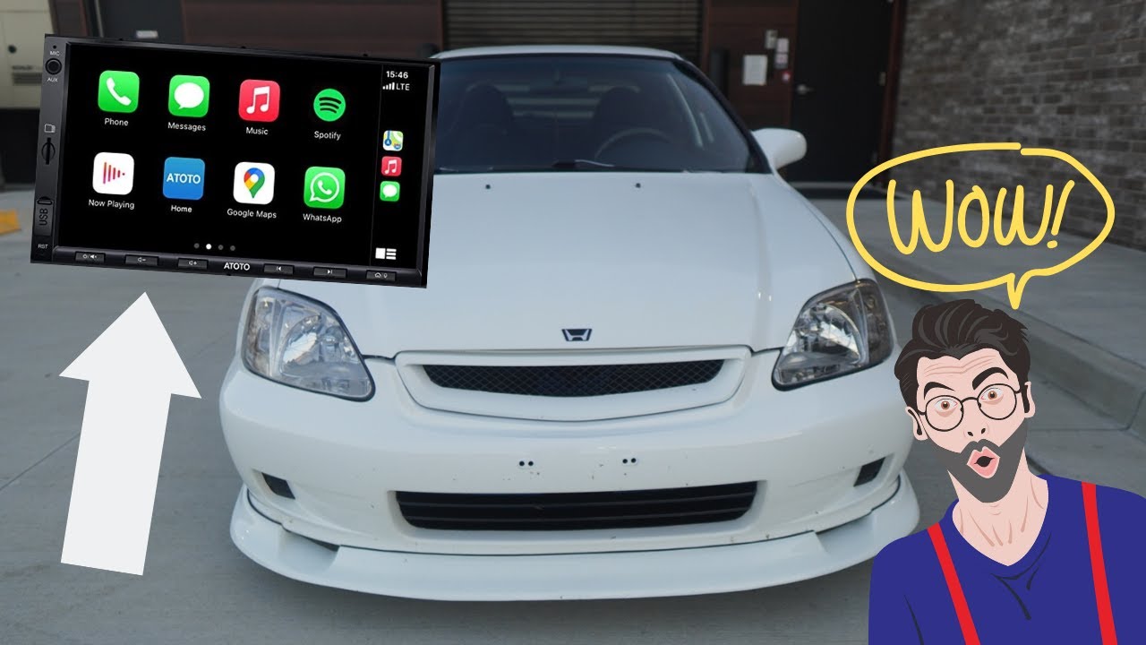 Лучшее бюджетное радио для ЛЮБОГО АВТОМОБИЛЯ! | Atoto Stereo | Apple Carplay | Ej/Ek Civic