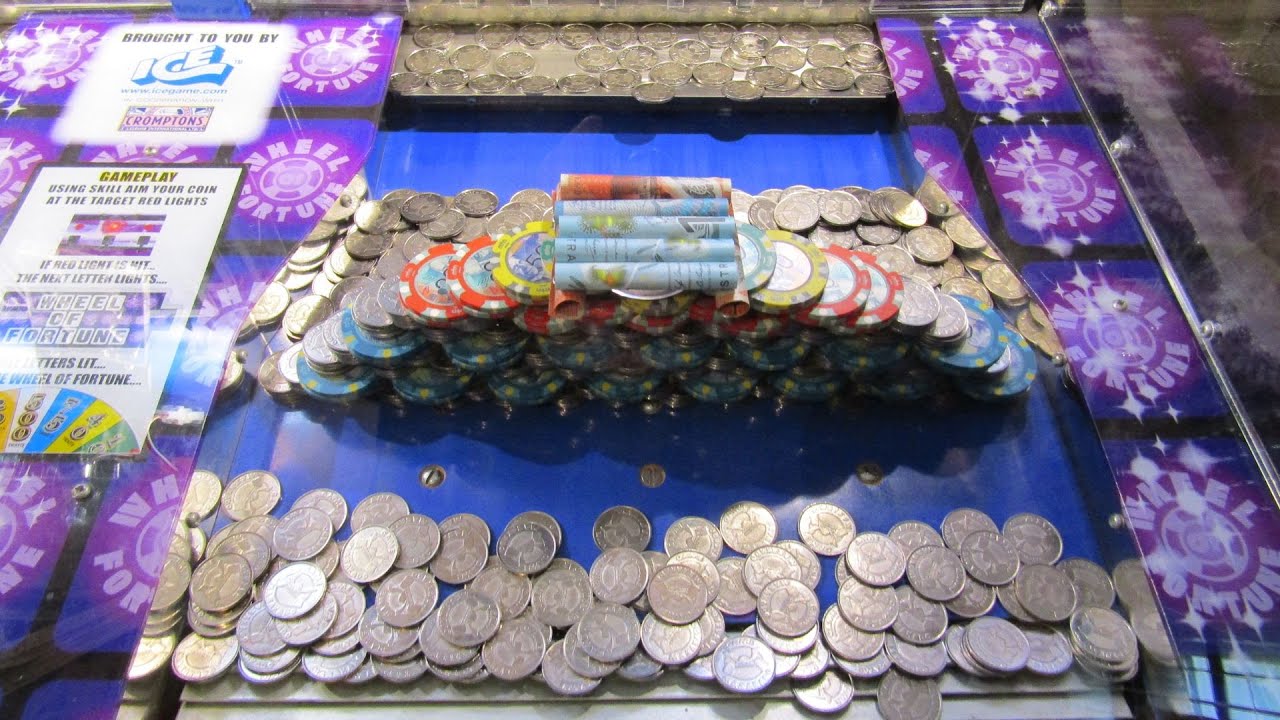 Aussie Coin Pusher EP 517  WOW THAT THING IS HUGE  THE WALL IS BIG TOO !!!