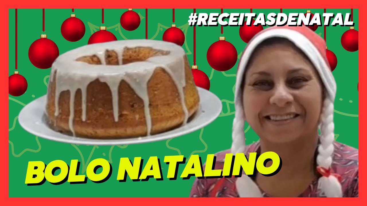 Bolo de Natal com Frutas Cristalizadas