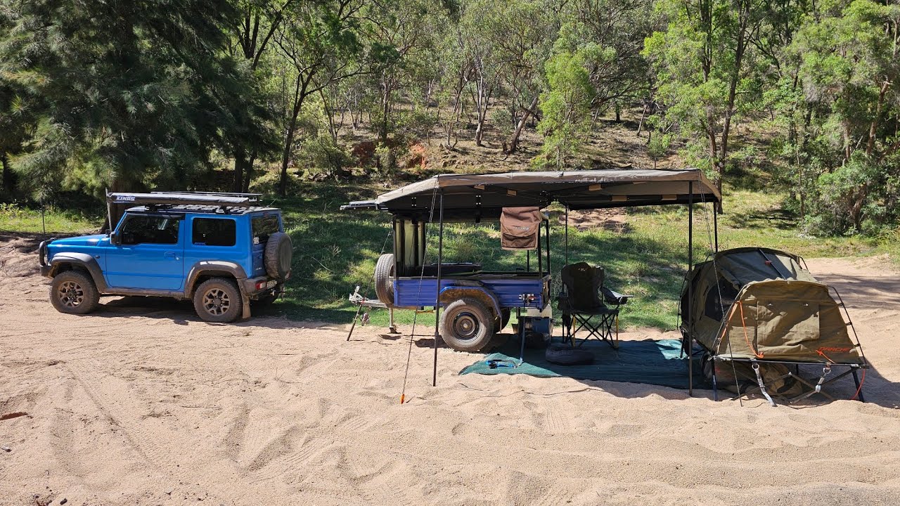 Home Made Camping Trailer Walk Through. Part 2. #campingtrailer #jimny #camping