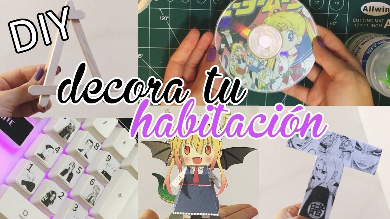 DIY's | MANUALIDADES PARA DECORAR TU HABITACIÓN | versión otaku