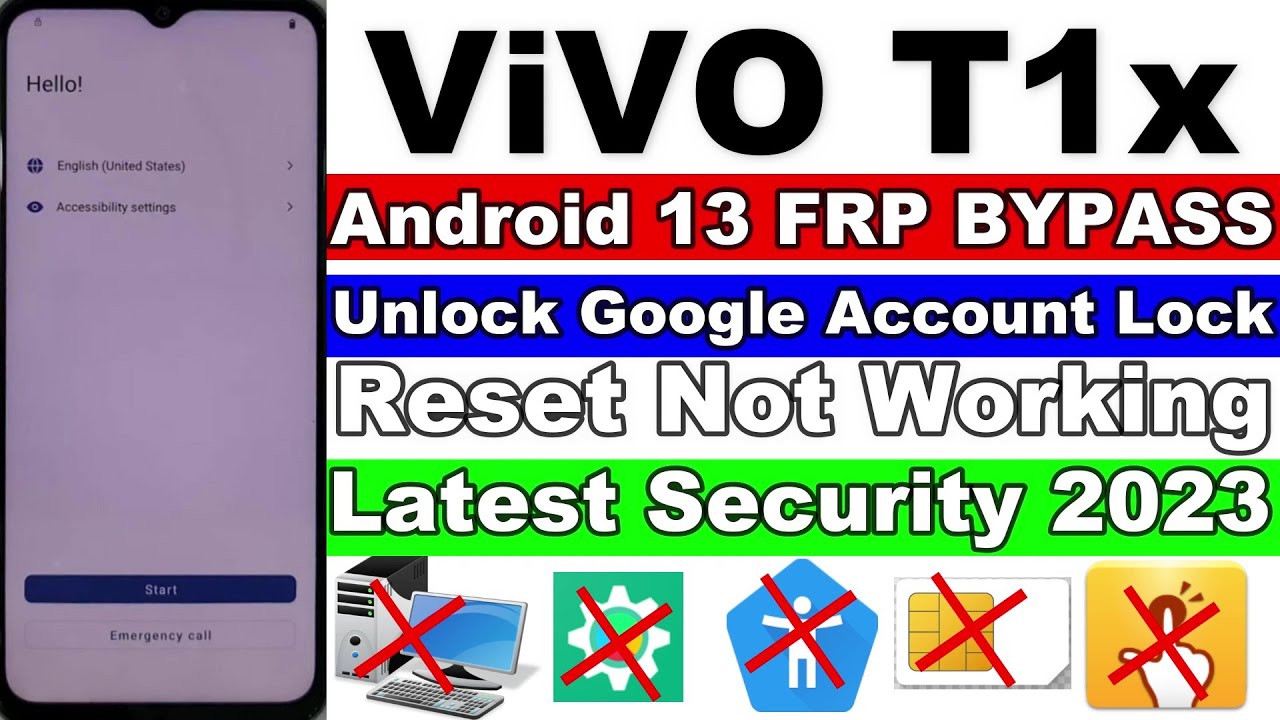 ViVO T1x FRP Bypass Android 13 - New Trick Latest Security 2023 - Without Pc - TalBack Not Working