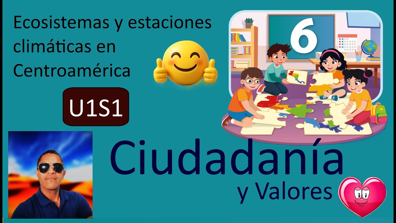 Ecosistemas y estaciones climáticas en Centroamérica, Ciudadanía y Valores 6° grado