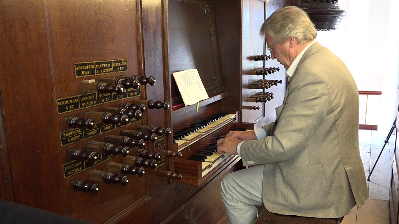 Kees van Eersel improviseert op uitnodiging van W v Twillert - Psalm  93 - Lohman-organ - Farmsum