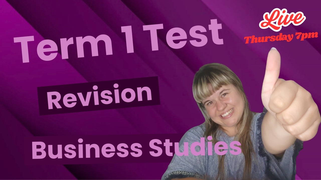 Grade 12 Business Studies | Term 1 Test Mixed Revision Question 🔥 (Live Exam Practice)