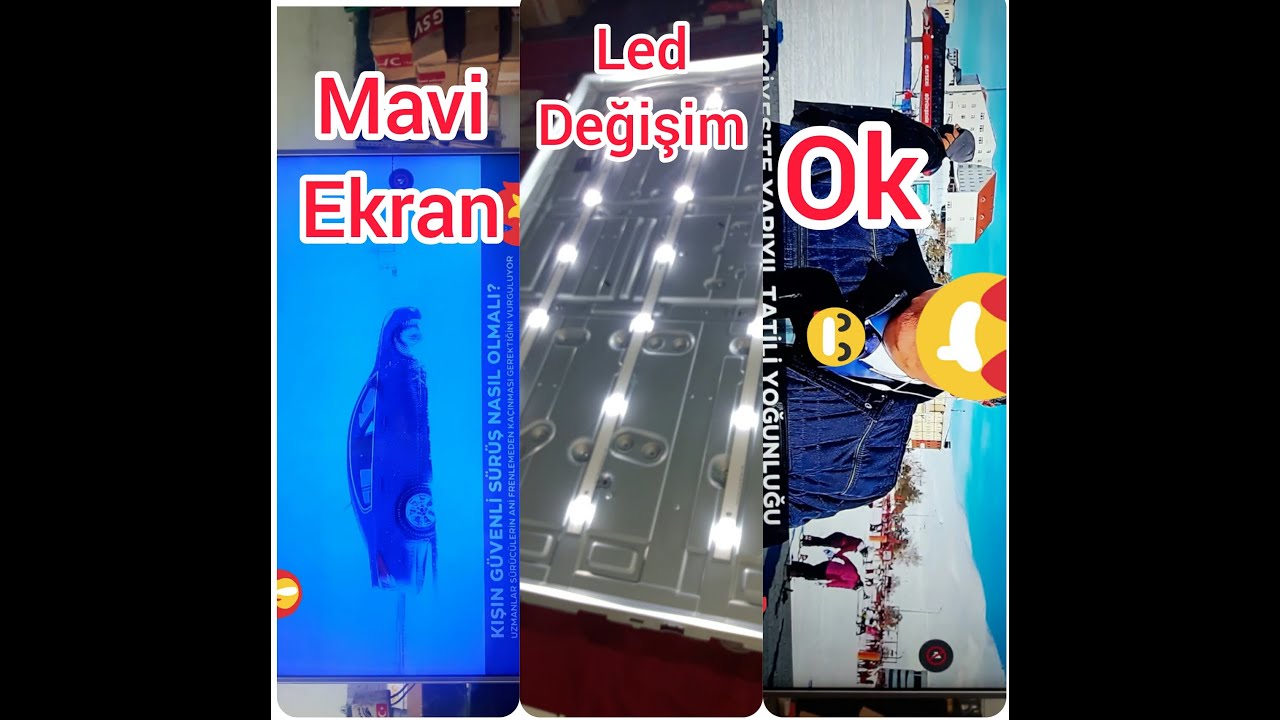 LG 43 UJ651V MAVİ GÖRÜNTÜ LED DEĞİŞİM
