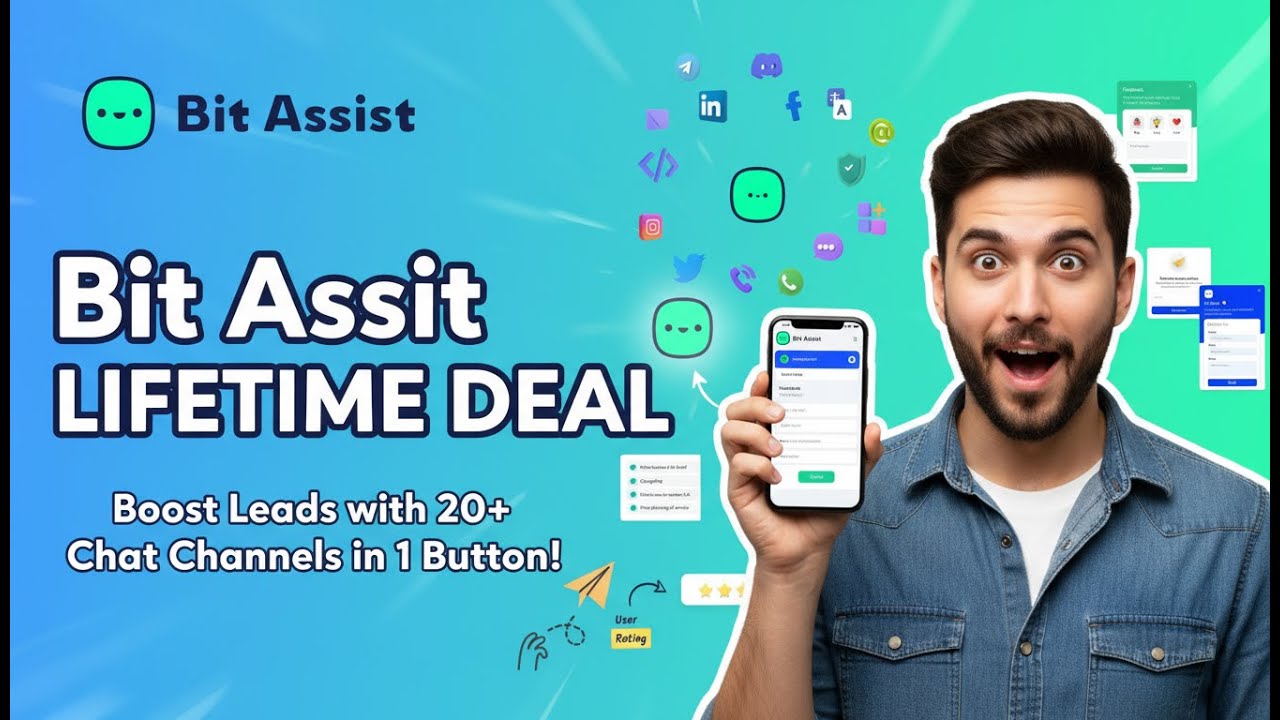 Bit Assist Lifetime Deal &ndash; Boost Leads with 20+ Chat Channels in 1 Button!