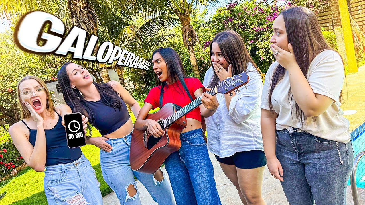 FIZ UM DESAFIO DA GALOPEIRA COM MINHAS AMIGAS CANTORAS
