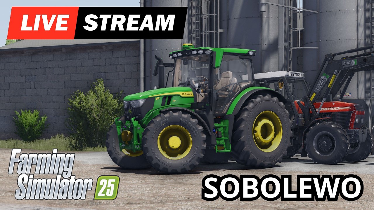 FS25 🚜 SOBOLEWO | Praca na gospie Runiego! LIVE #fs25 #farming #farmingsimulator25