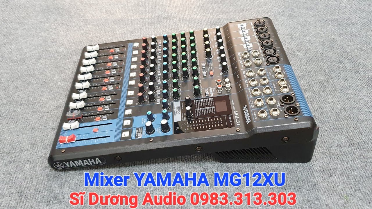 Mixer YAMAHA MG12XU bãi xịn đẹp xuất sắc, có Echo Reverb...  Sĩ Dương Audio 0983.313.303