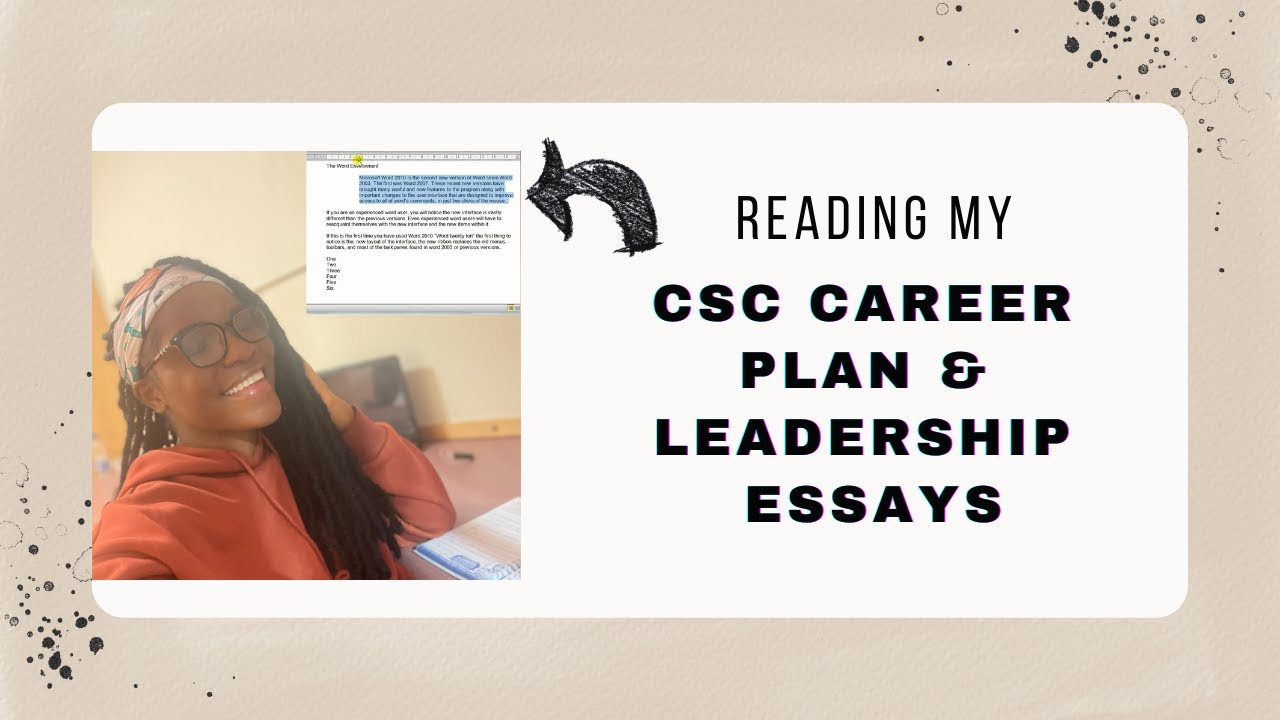 READING MY COMMONWEALTH SHARED SCHOLARSHIP CAREER PLAN & LEADERSHIP ESSAYS / VOLUNTEERING EXPERIENCE