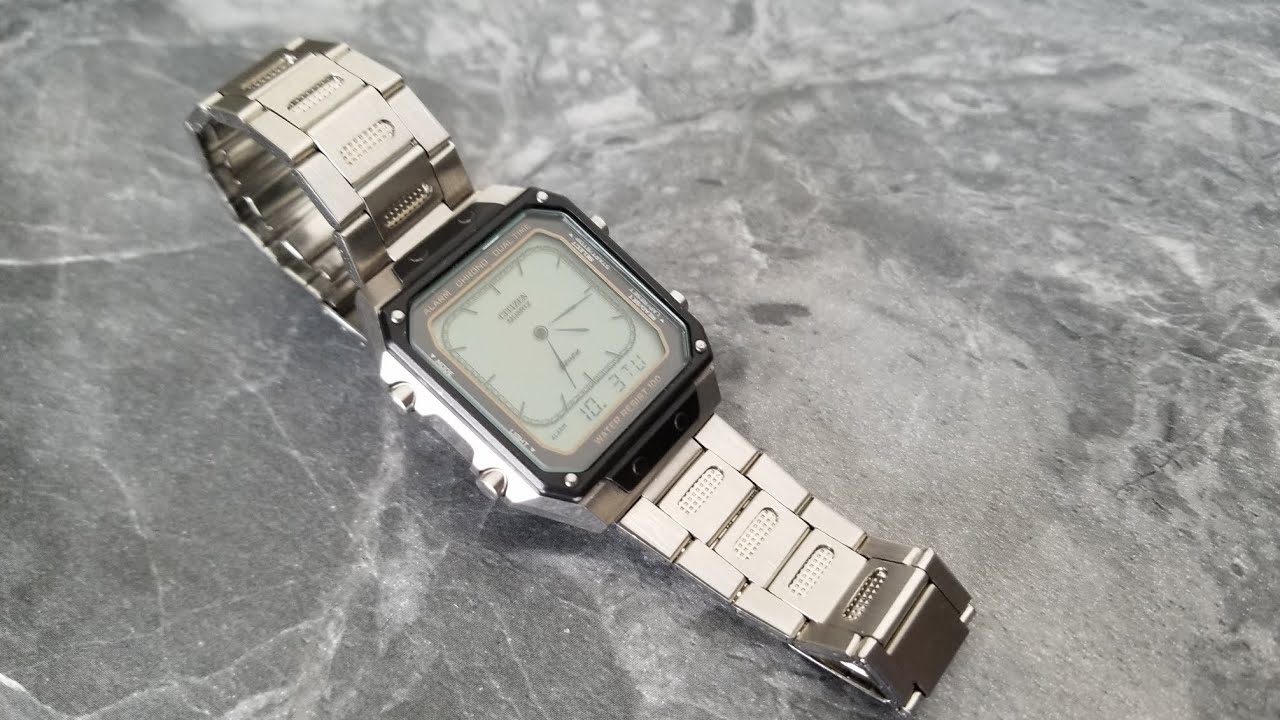 1982 Citizen Digital Analog Full Digital, New Crystal and Bambi Bracelet