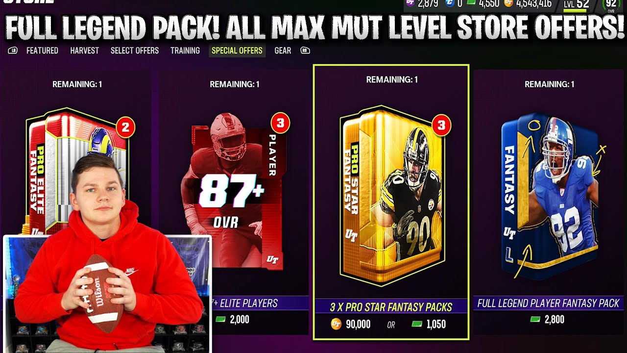 FULL LEGEND FANTASY PACK! ALL SEASON 2 MAX MUT LEVEL STORE OFFERS! | MADDEN 23 ULTIMATE TEAM