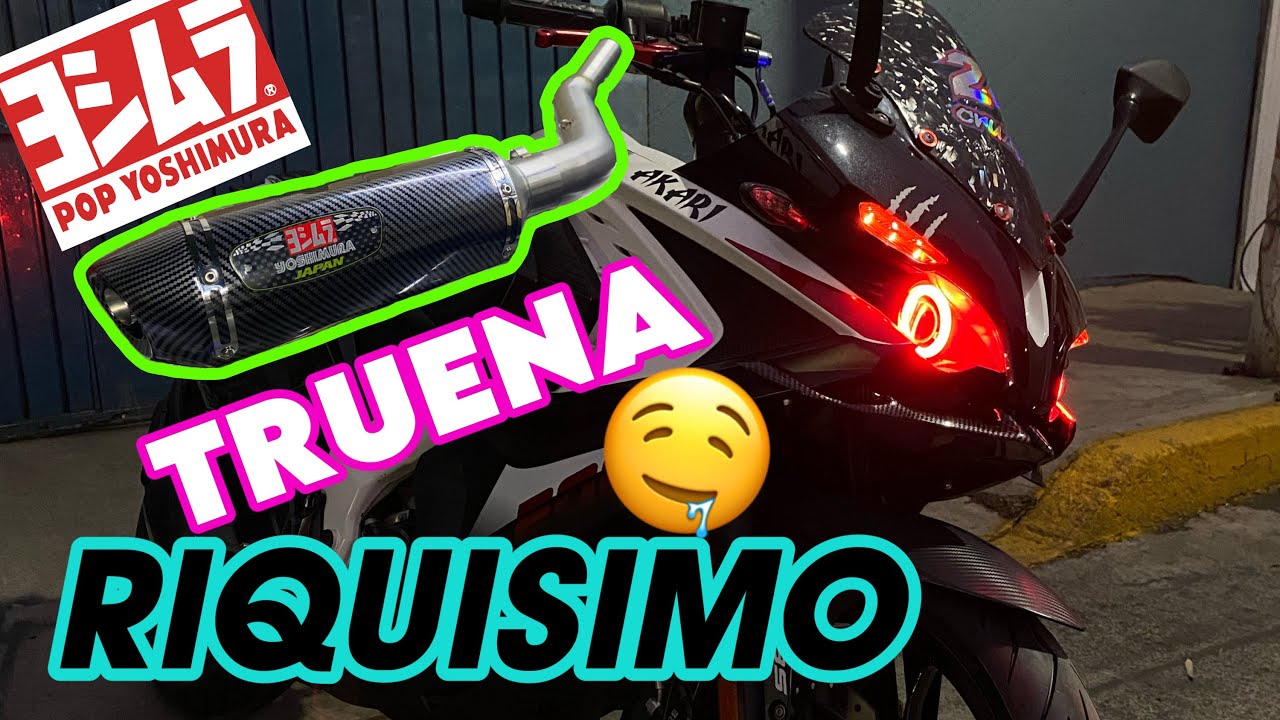 Le pongo FULLSYSTEM YOSHIMURA a mi PULSAR RS200🥵🔥 #pulsar #rs200 #yoshimura