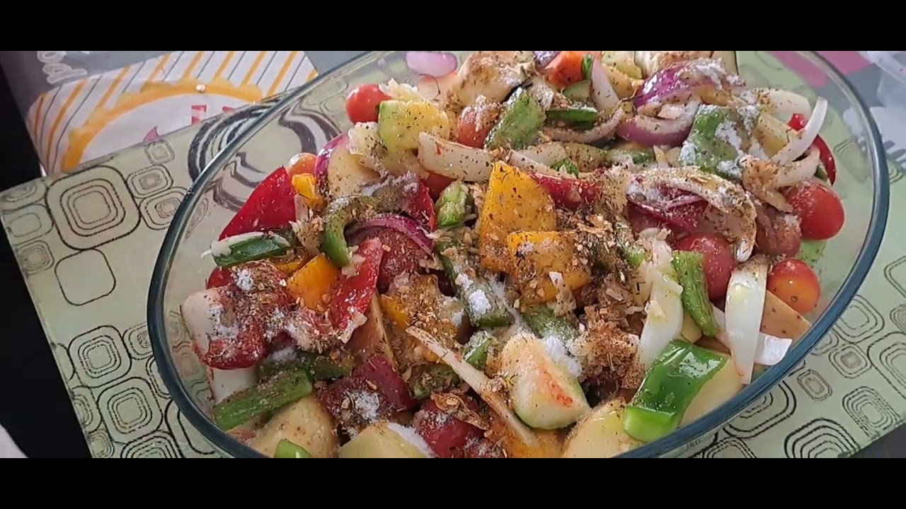 Salada de legumes assada