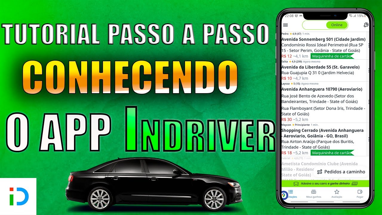 COMO FUNCIONA O APLICATIVO INDRIVE PARA MOTORISTA | Aprenda as funcionalidades