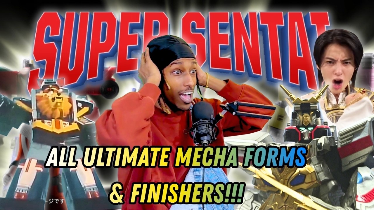 REACTING TO ALL THE SUPER SENTAI ULTIMATE MECHA FORMS & FINISHERS!!!