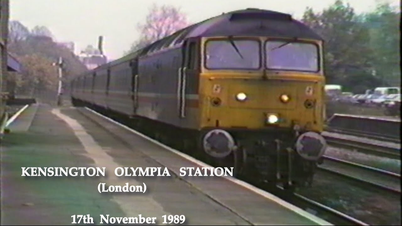 BR in the 1980s Kensington Olympia Station London on 17th November 1989