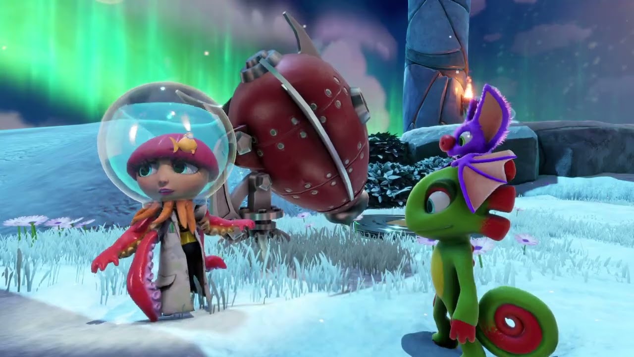 Glitzerfrostgletscher Teil 2🦎🦇 Yooka-Re-Playlee - Full Walkthrough #08 [Deutsch][100%]