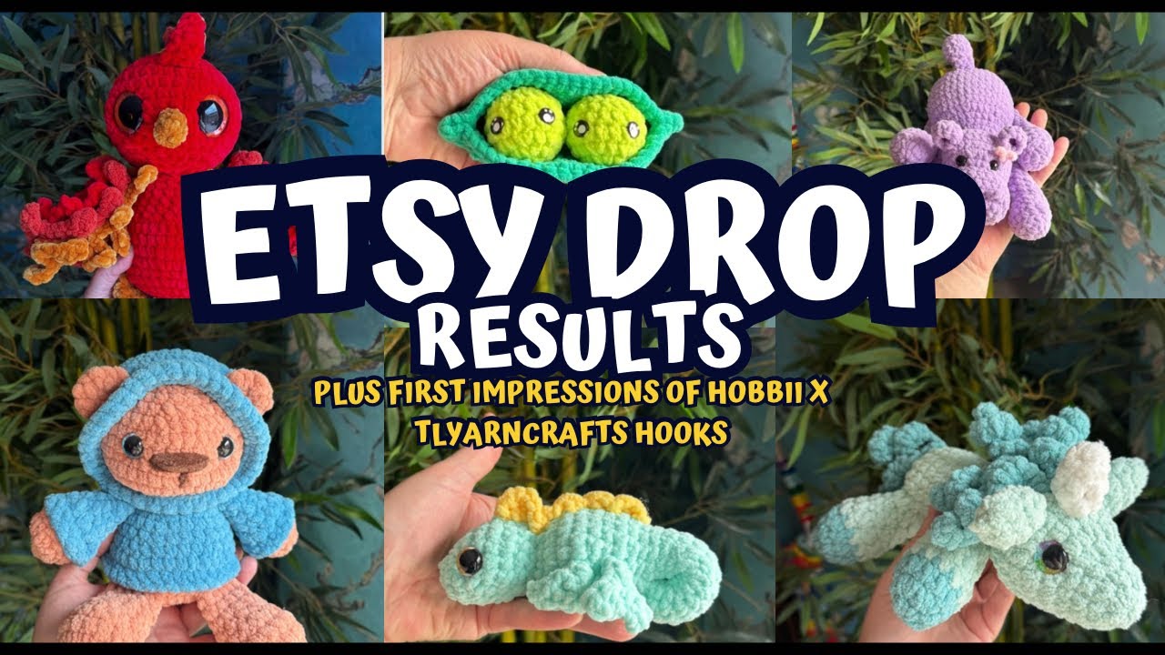  Etsy Plush Drop Results 💰 | Sales, Fees & Profit Breakdown + Hobbii TL Yarn Crafts Hook Unboxing