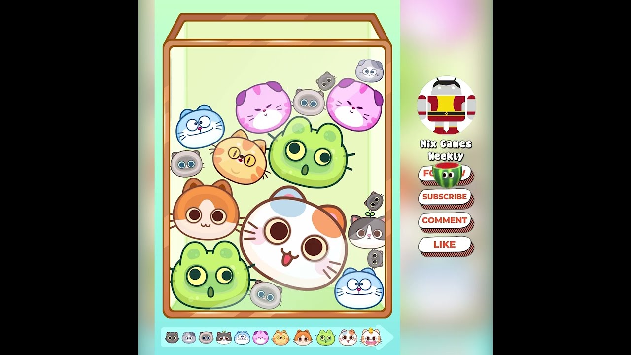 BIG CAT - Suika Game (Merge Animals) 2048 Balls Falling (Drop & Merge) Puzzle Gameplay 2024