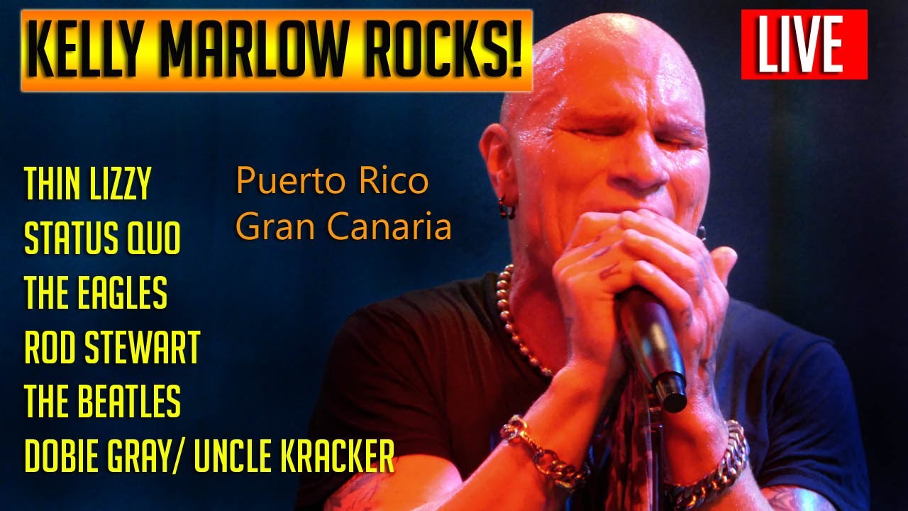 KELLY MARLOW: LIVE ROCK in Puerto Rico, Gran Canaria! (HD) Medley of High Energy Rock & Pop Songs!