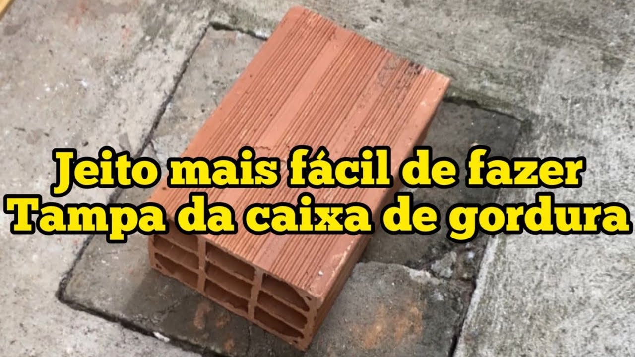 Como fazer tampa da CAIXA DE GORDURA - Faça Você Mesmo