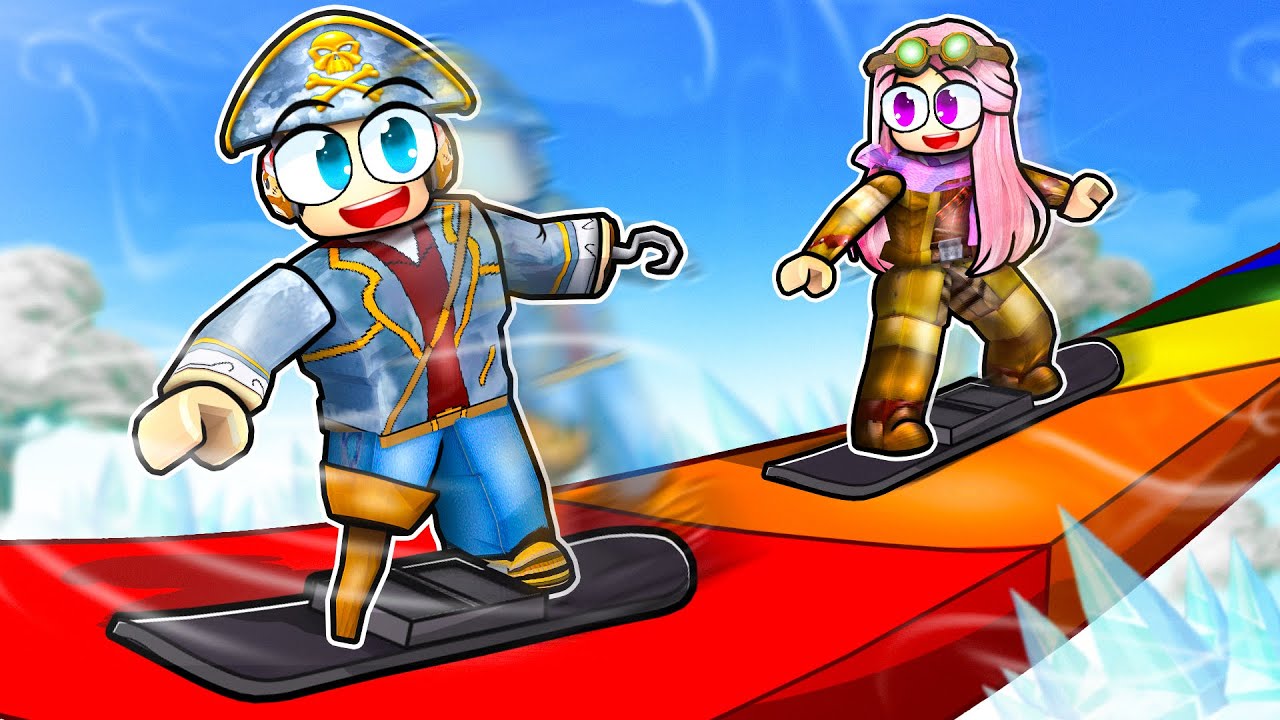 CHI HA LO SNOWBOARD PIÙ VELOCE VINCE! - ROBLOX