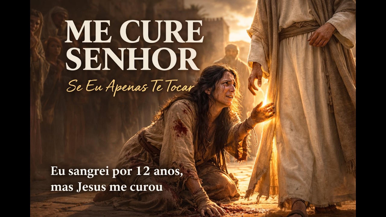 ME CURE SENHOR Eu sangrei por 12 Anos mas Jesus me curou(Se eu Apenas te tocar)