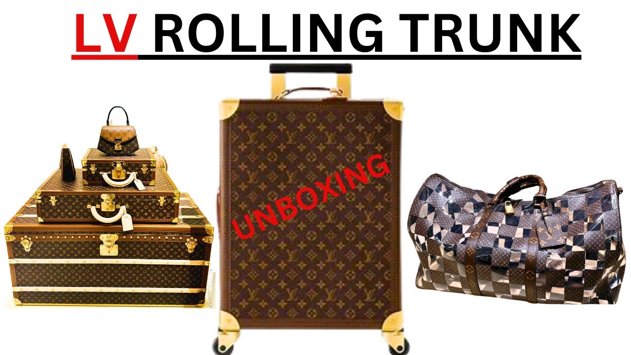 UNBOX WITH ME  LV ROLLING TRUNK!