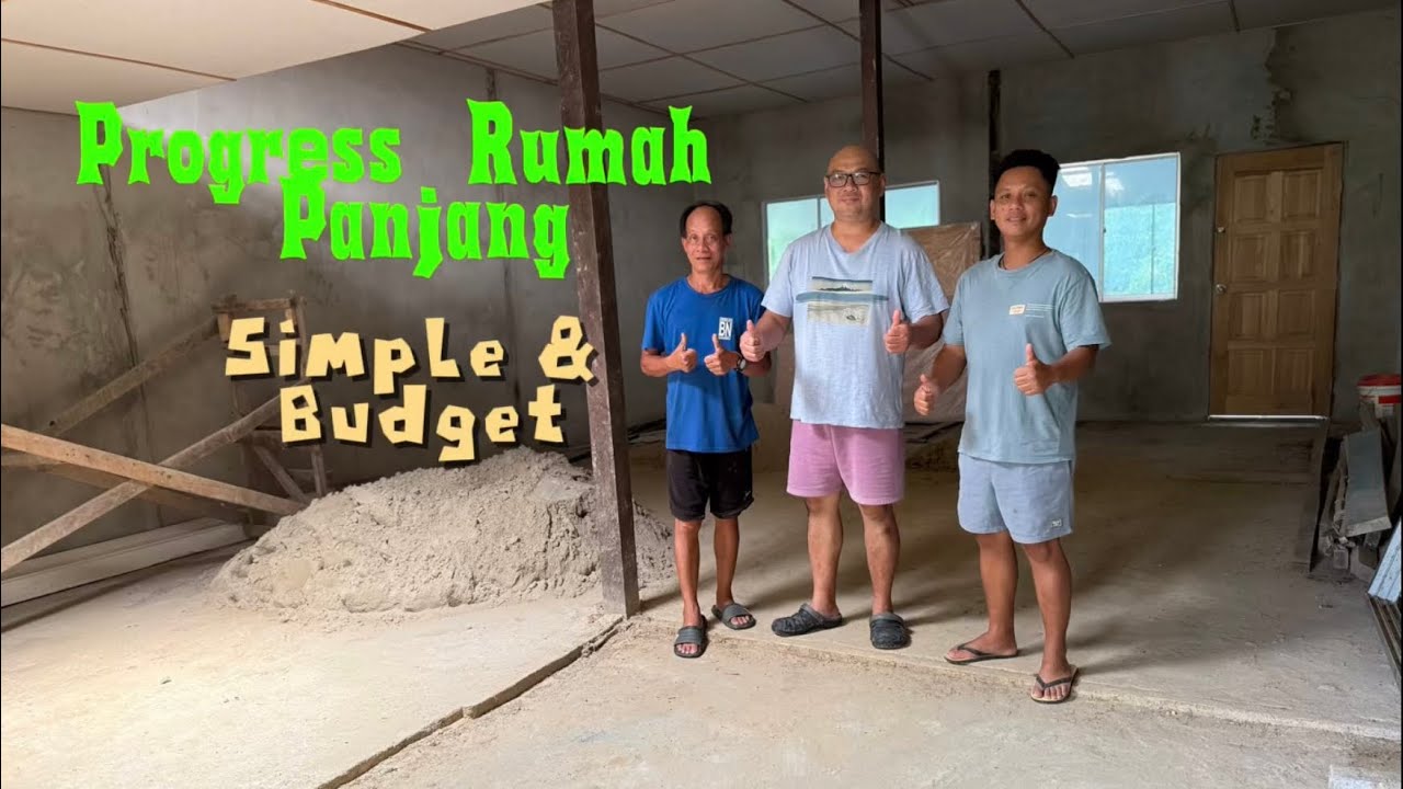 EP1. Progress rumah panjang | hujung minggu dengan keluarga #kampung 