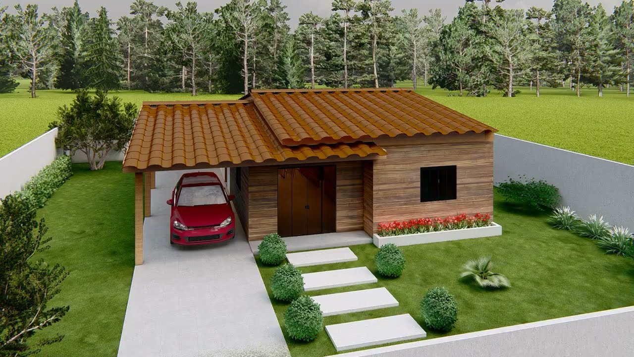 Casa de madeira 7,5x12,00m 