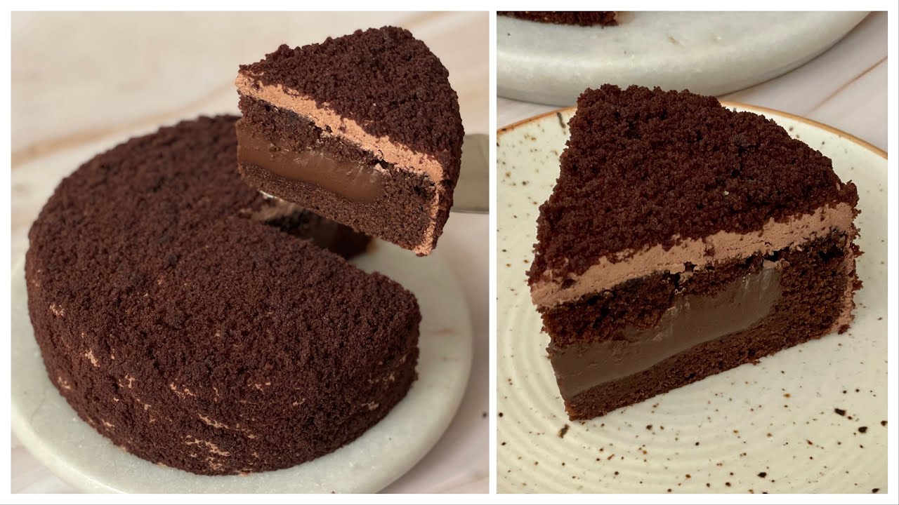 Super Easy Chocolate Filled Chocolate Cake | नए तरीके का चॉकलेट केक, No Eggs, No Oven Chocolate Cake