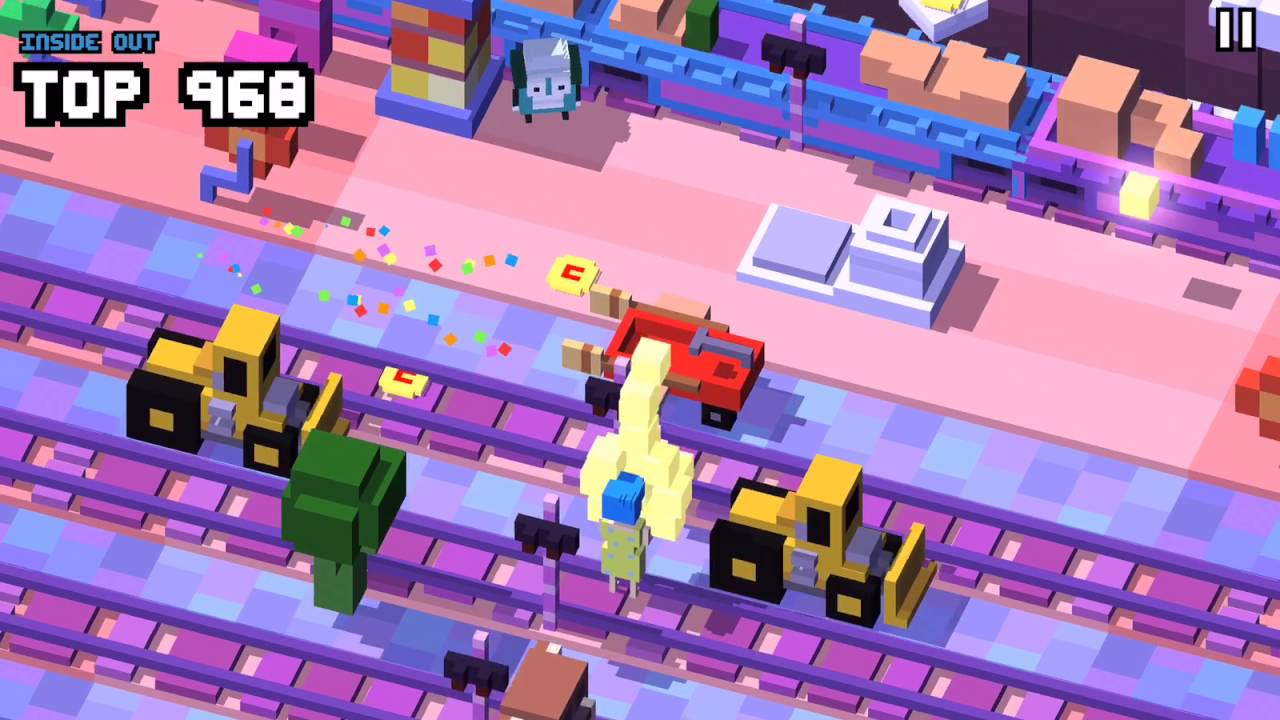 Inside Out Disney Crossy Road Gameplay
