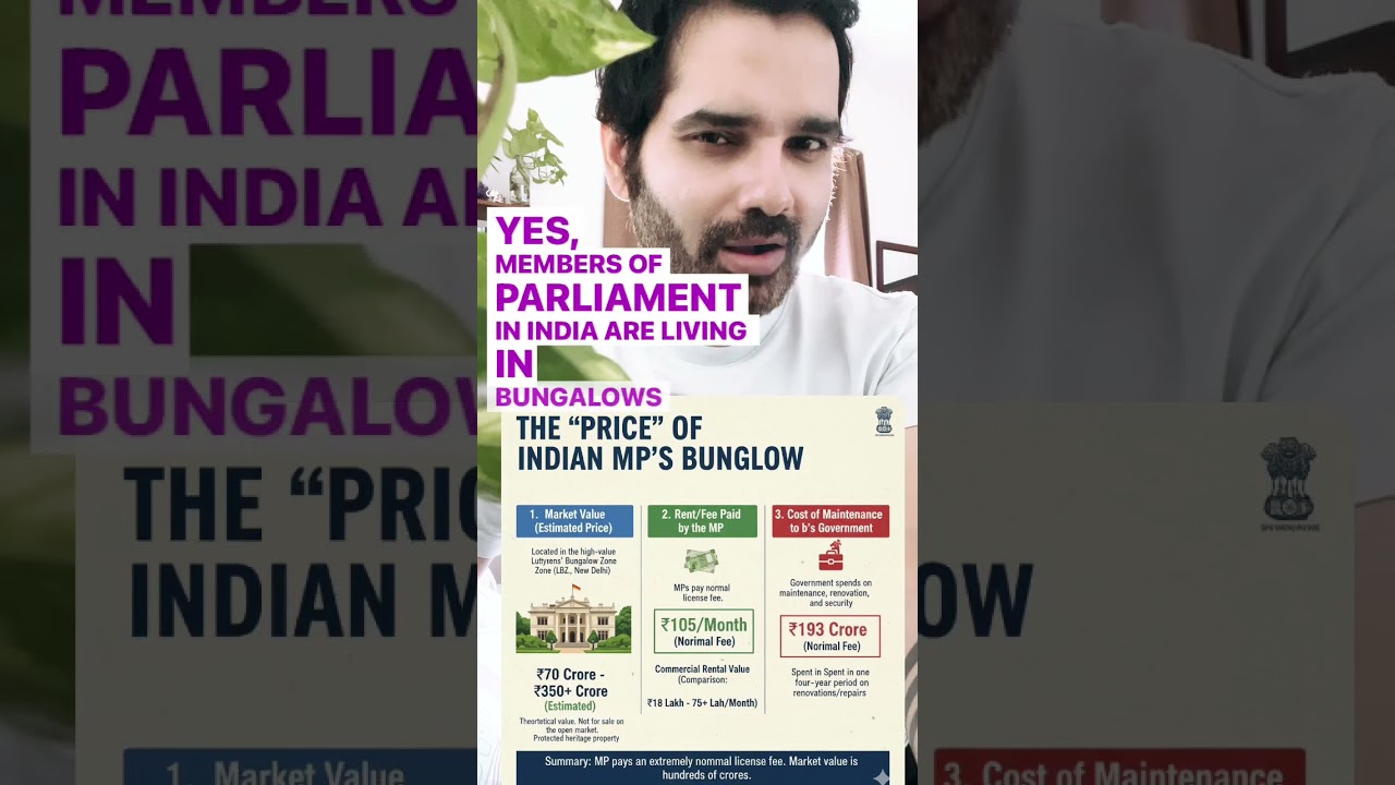 MP Bunglows in Lutyens Delhi- #delhi #bunglow #knowledge #politics #politicalnews #lutyens
