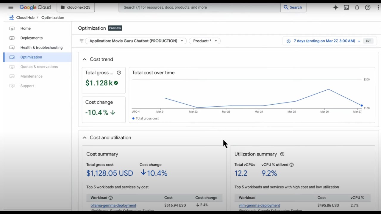 Demo: Google Cloud Hub Overview
