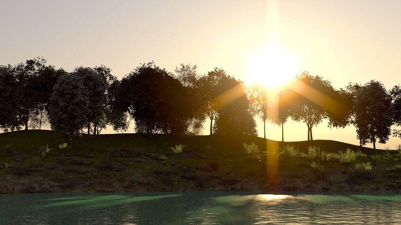 3ds Max Göl Kenarı