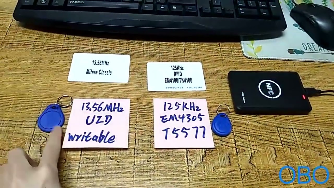NFC Smart Card Reader Writer RFID Copier / Duplicator 125KHz 13.56MHz USB Programmer Key fobs Card I