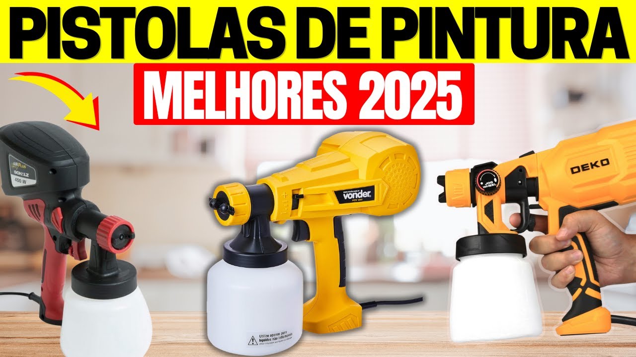 Qual MELHOR PISTOLA DE PINTURA ELÉTRICA 2025? ✅TOP 7 CUSTO BENEFÍCIO! Pistola Pulverizadora de Tinta