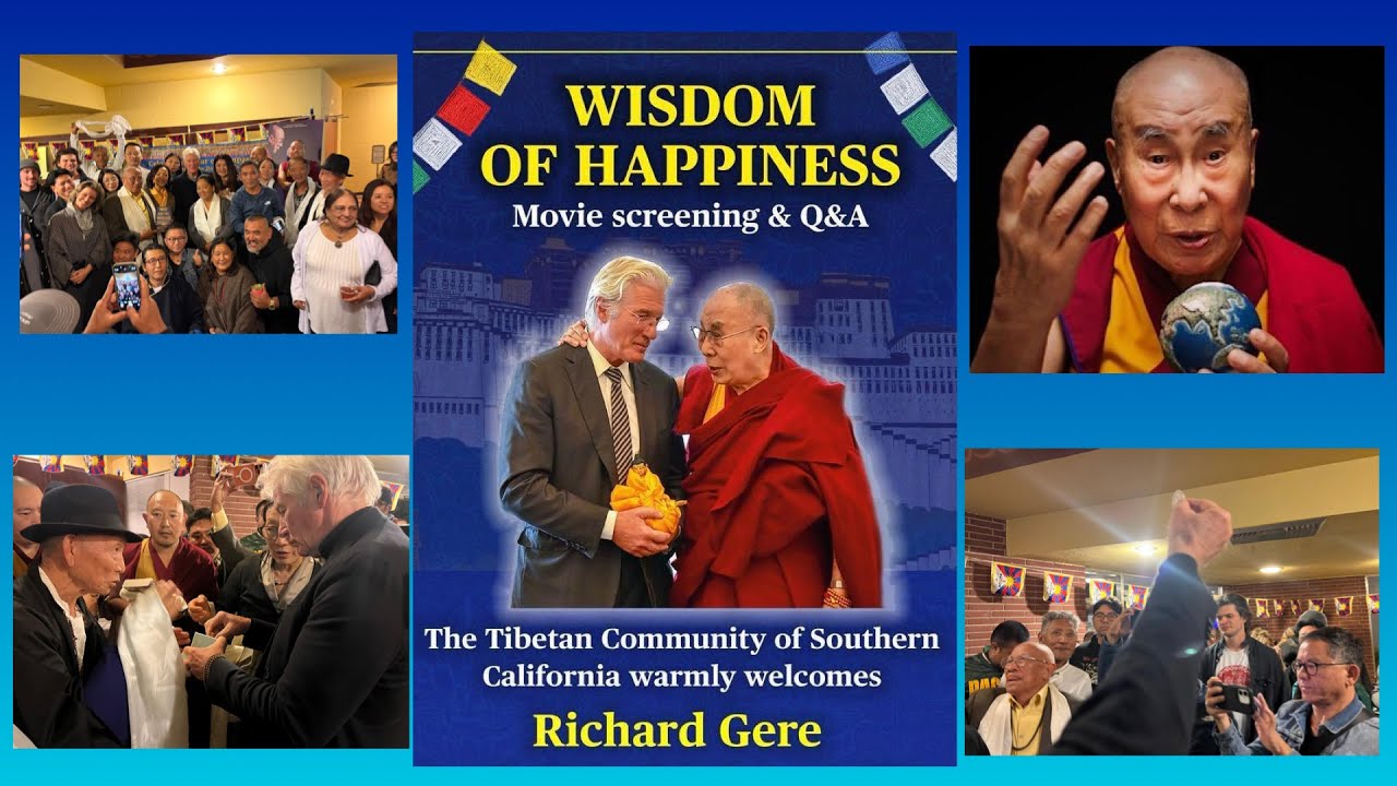 WISDOM OF HAPPINESS SCREENING+ Q&A WITH RICHARD GERE in person! རྒྱལ་སྤྱི་བོད་དོན་ཚོགས་པས་བཀའ་དགོང་