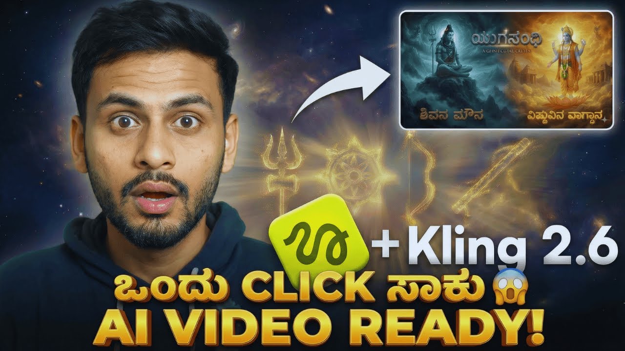 1 Click ನಲ್ಲಿ Studio Quality AI Video 😱 | Higgsfield Kling 2.6 | Full Guide in Kannada