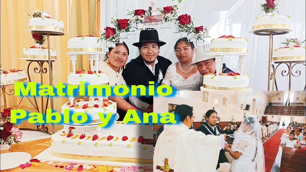 👰🤵#MATRIMONIO  de #PABLO YAMBERLA Y ANA TUQUER&Eacute;S.    👩&zwj;❤️&zwj;👨🫂🌷(OTAVALO  - Iluman) /Karabuela🌷🌹💐
