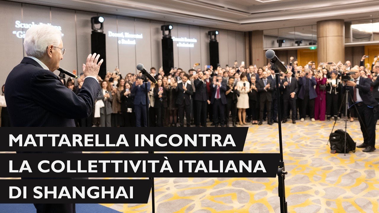 Mattarella incontra una rappresentanza della collettività italiana di Shanghai