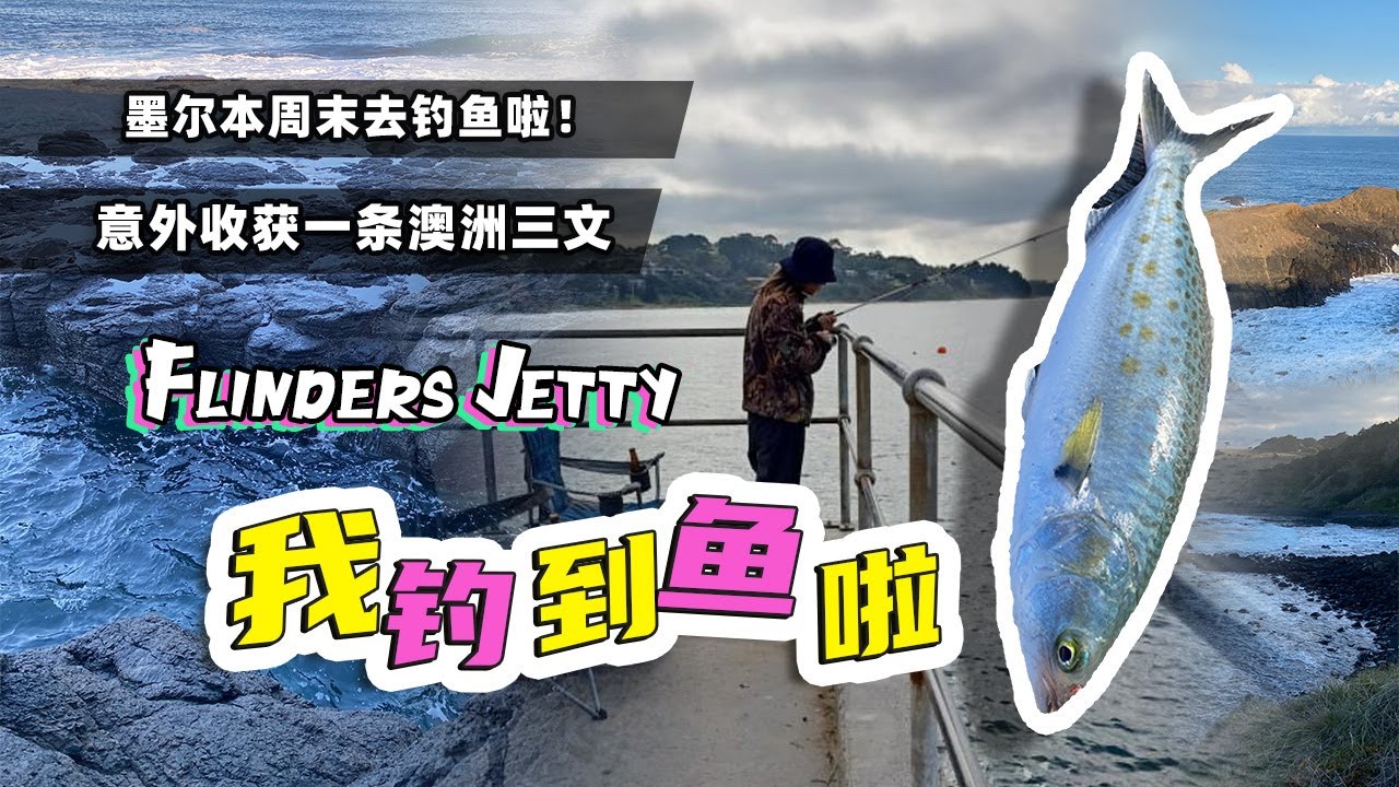 墨尔本Flinder Jetty钓鱼日🎣惬意的澳洲周末生活❤️意外收获一只澳洲三文鱼🐟Mornington peninsula超美海景✨偶遇海边的彩虹🌈生活太美好了呀!🍃~~VLOG 153